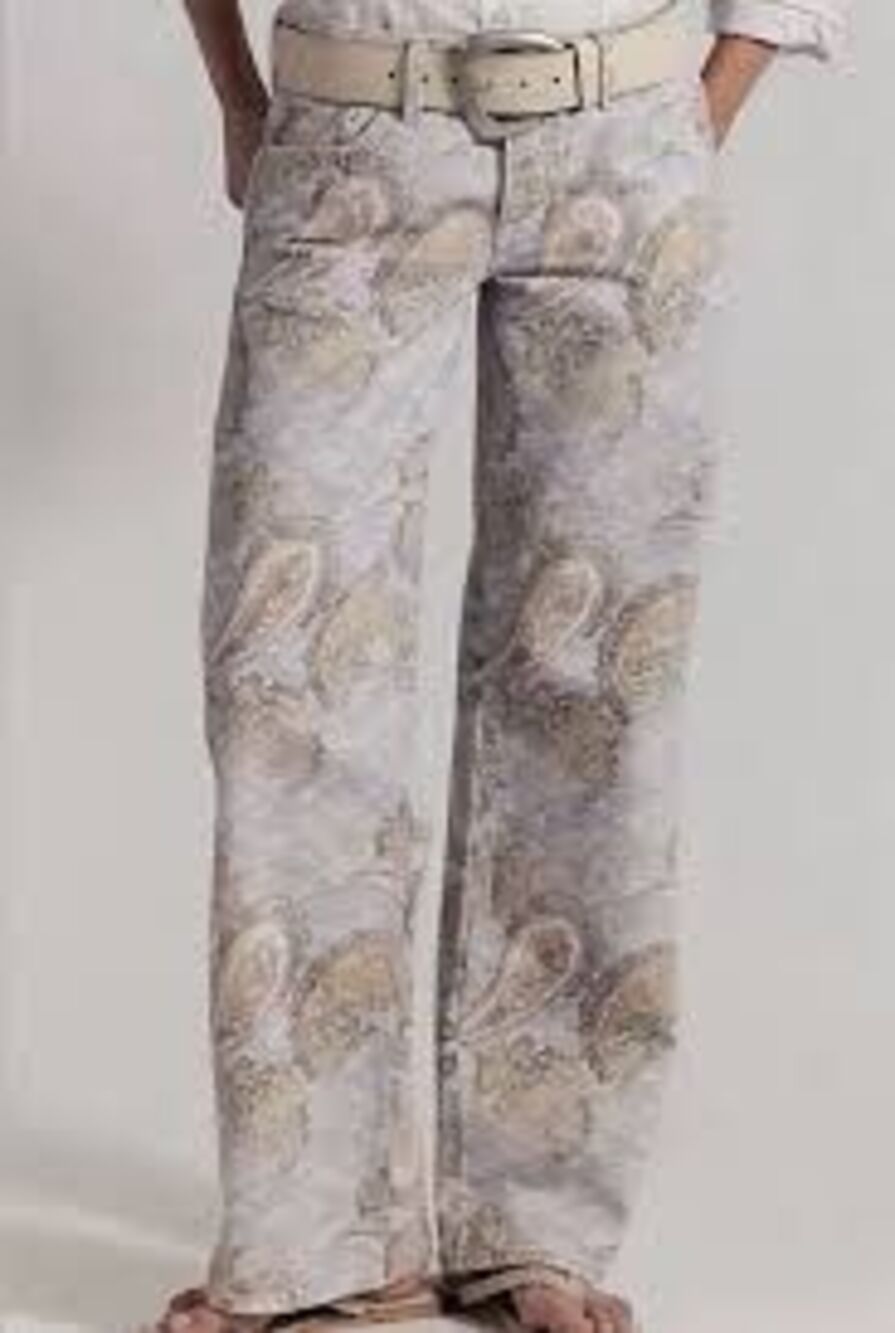 We The Free Tennessee Low-Rise Illusions Jeans limestone paisley